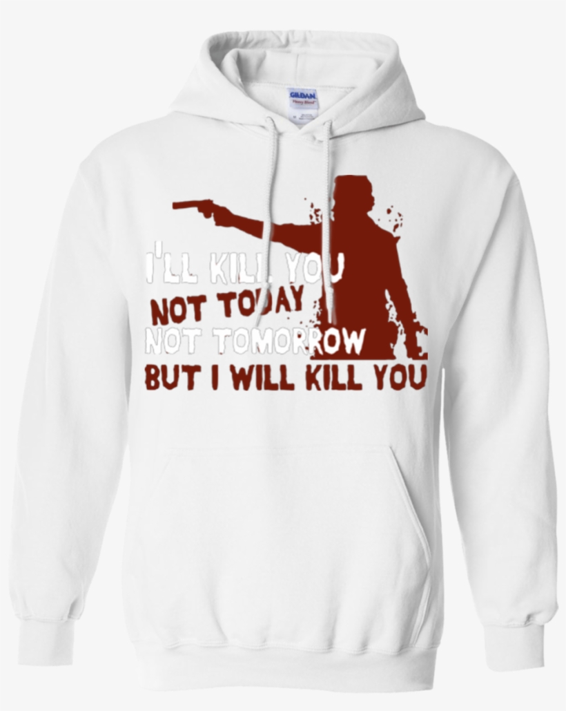 I Will Kill You The Walking Dead Rick Grimes Hoodies - Not In Service T-shirt, transparent png #1841584