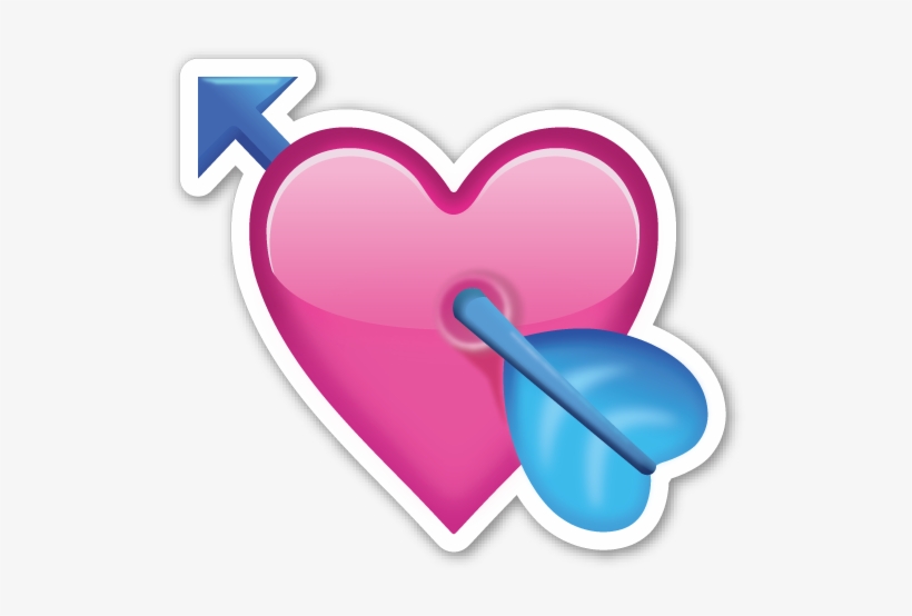 Hearts ‿✿⁀♡♥♡❤ - Corazon Con Flecha Whatsapp, transparent png #1841641