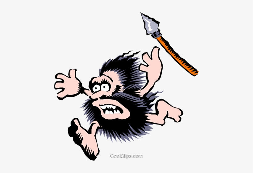Cartoon Cavemen Royalty Free Vector Clip Art Illustration Caveman
