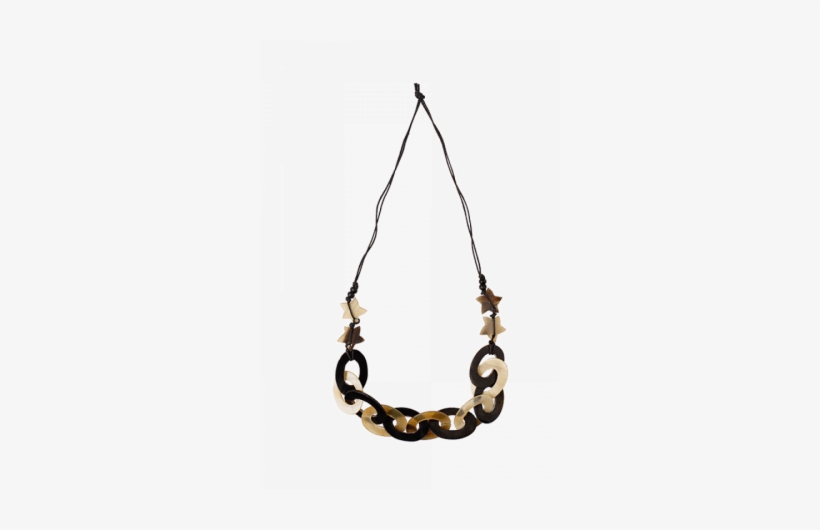 Horn And Bone Round Rings Necklace With Star - Chain, transparent png #1842082