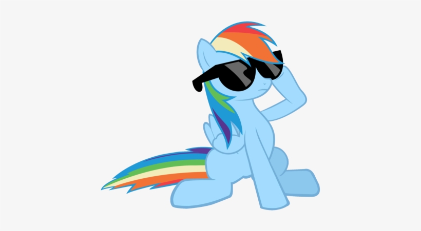 136406209250 Medium - Mlp Rainbow Dash Cool, transparent png #1842361