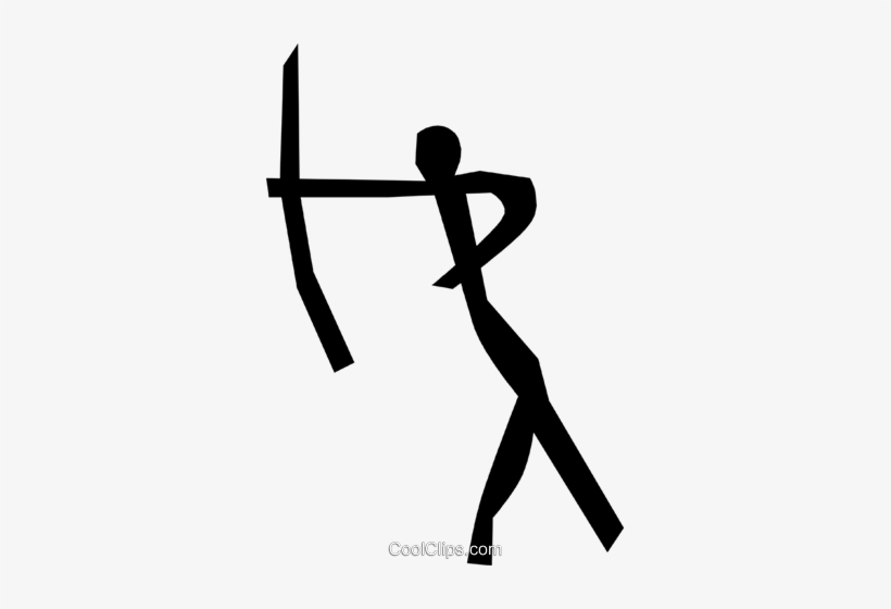 Hunter Royalty Free Vector Clip Art Illustration - Caveman Drawings, transparent png #1842491