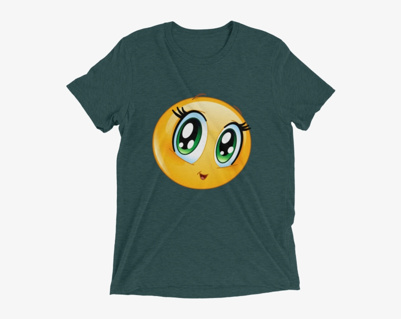 Cute Manga Girl Emoji T Shirt - Gifts For Football Fans - Jj Watt - Texans - Nfl, transparent png #1842634