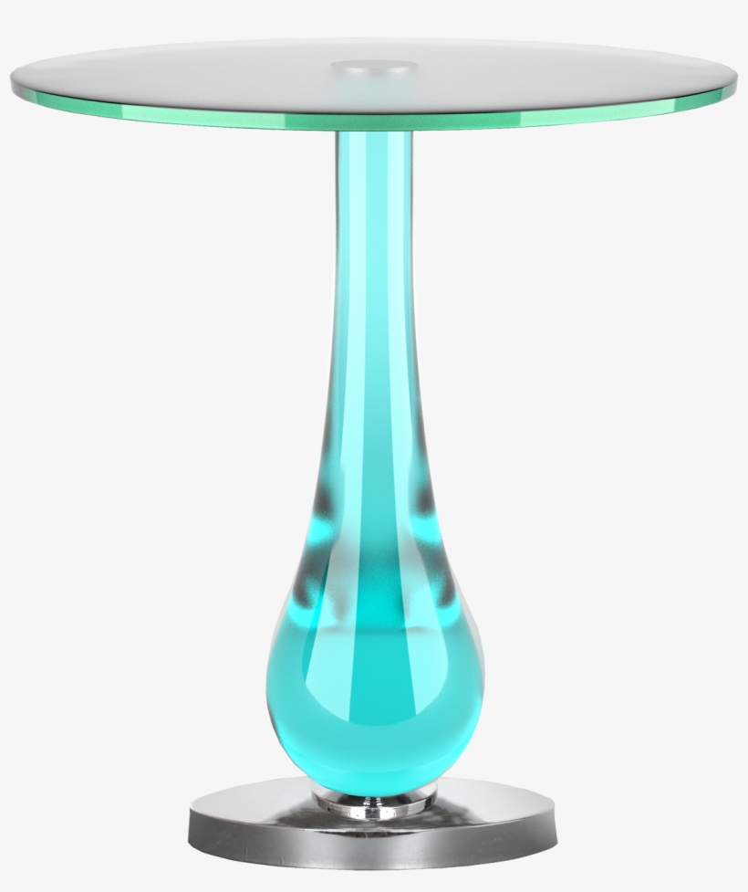 Pio Blue Acrylic Contemporary End Tables, transparent png #1842892