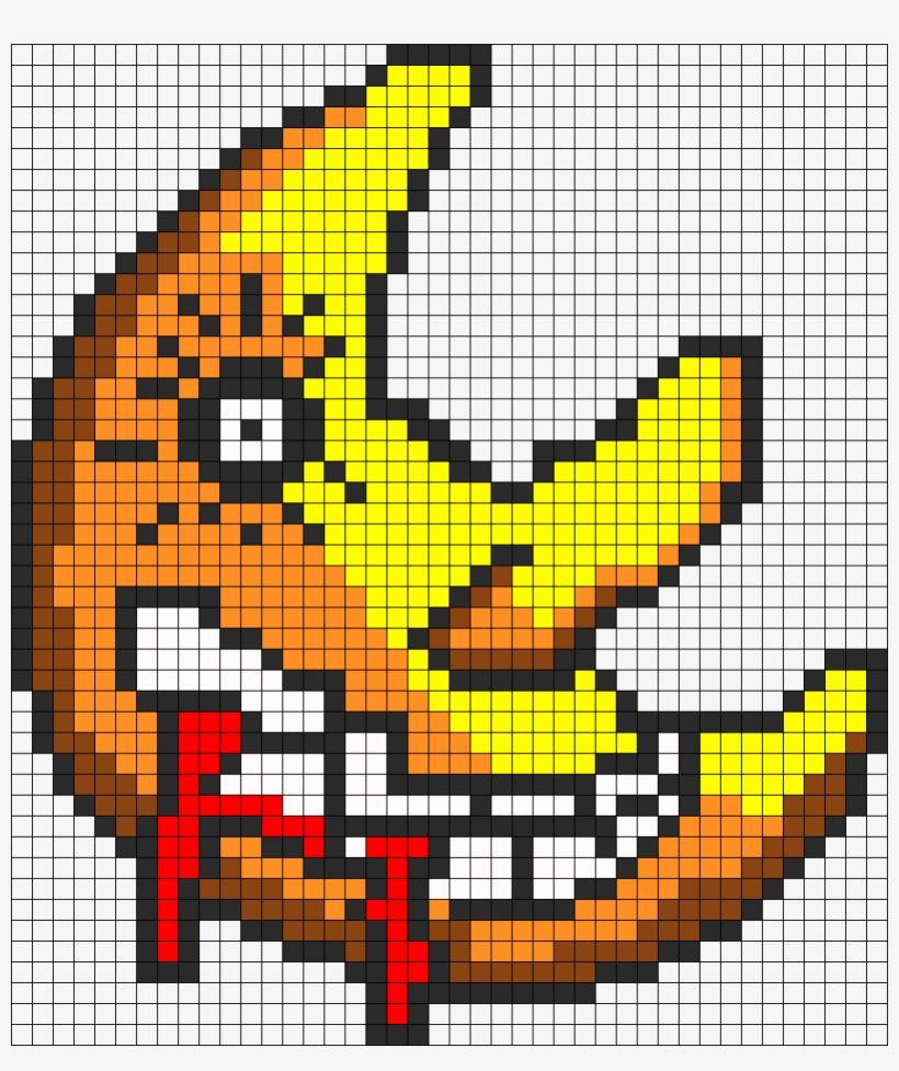Monky D Luffy Perler Bead Pattern  Bead Sprite  Monkey D Luffy Pixel Art  HD Png Download  547x778879001  PngFind