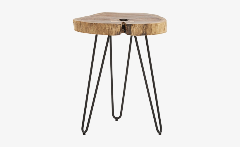 Image For Brown Wood And Metal End Table From Brault - End Table, transparent png #1843133