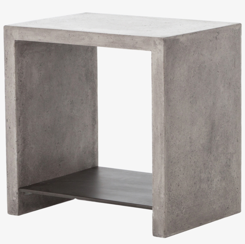 Concrete Accent Table - Hugo End Table-dark Grey, transparent png #1843183