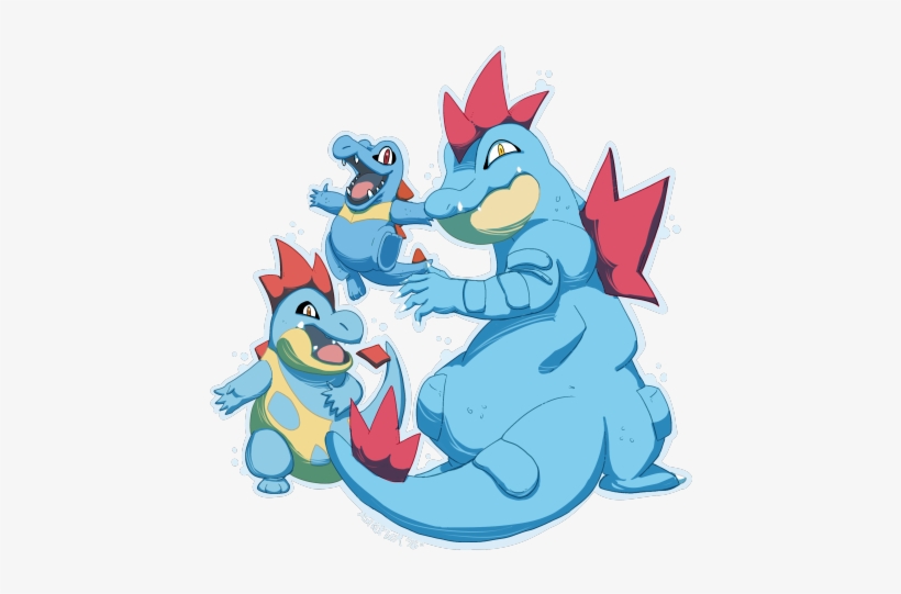 Feraligatr Line Commission - Cartoon, transparent png #1844673