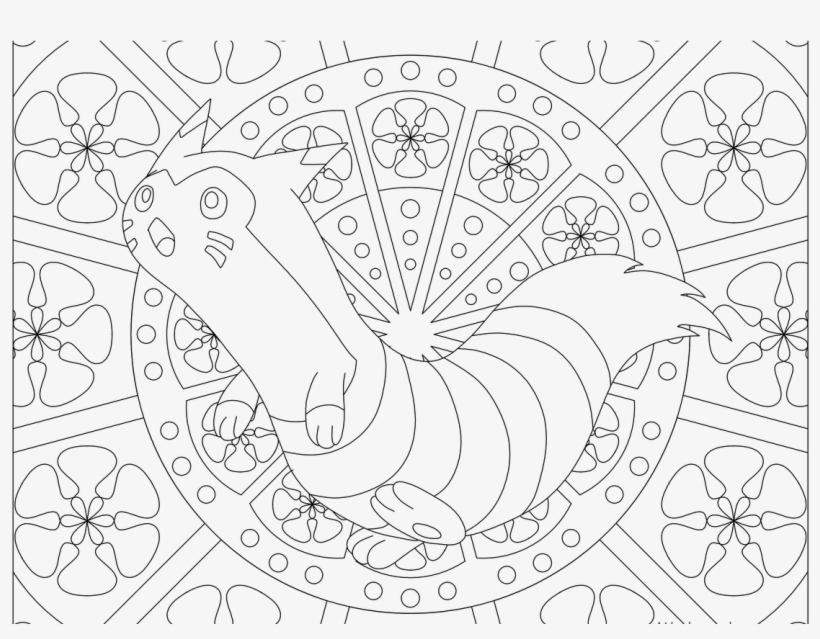 Adult Pokemon Coloring Page Furret - Pokemon Mandala Snorlax, transparent png #1844776