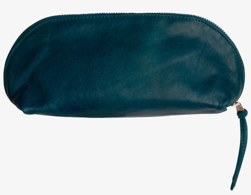 What A Clever Design For A Make-up Bag The Bag Folds - Suede, transparent png #1845635