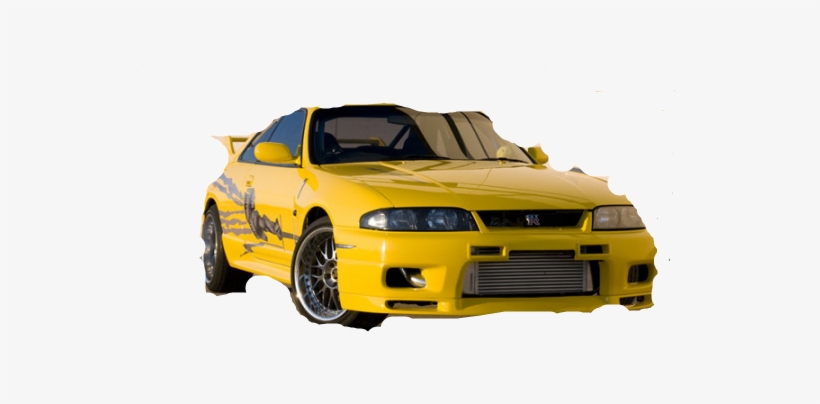 Yellow Nissan Skyline Gtr - Nissan Skyline R33 Rapido Y Furioso, transparent png #1845732