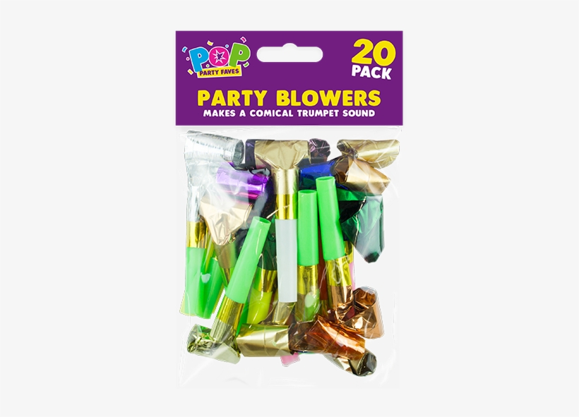 Party Blowers - 20 Pack - Party Horn, transparent png #1845786