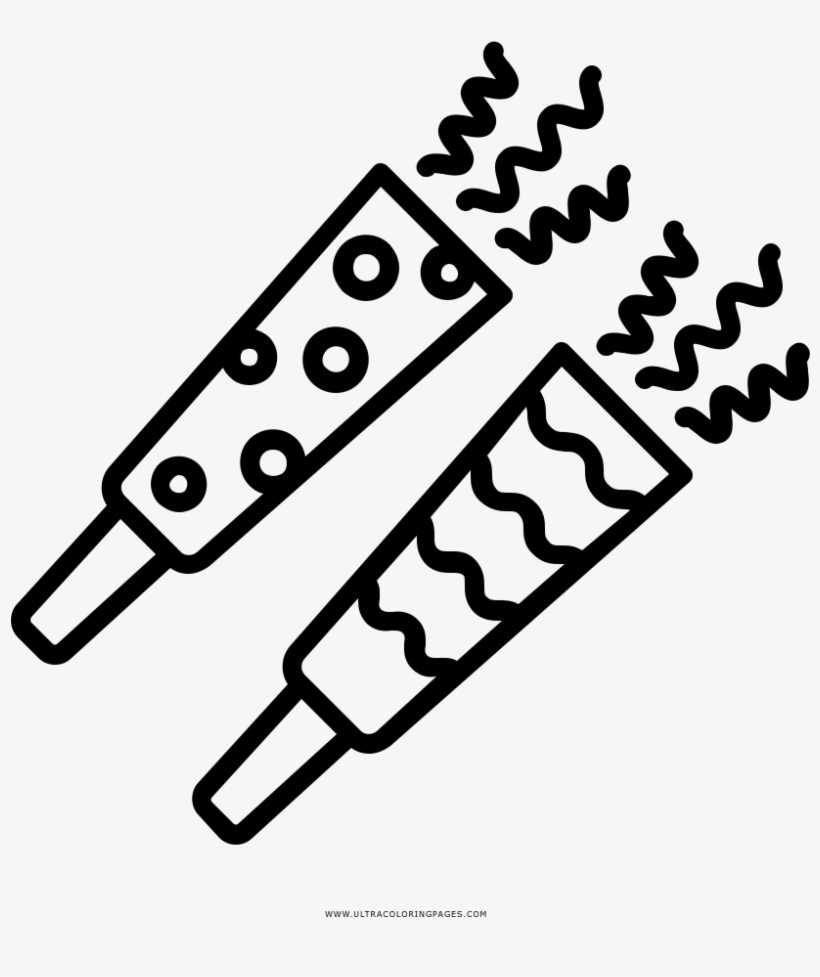 Party Blower Coloring Page - Party Horn, transparent png #1845970