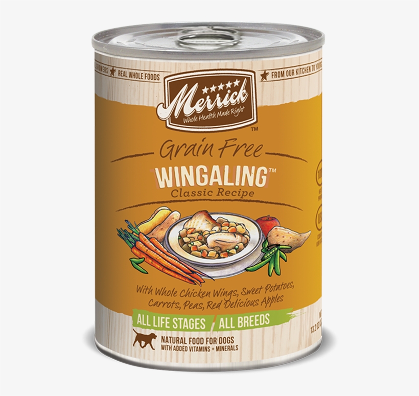 Grain Free Wingaling™ Classic Recipe - Merrick Thanksgiving Dinner, transparent png #1846206