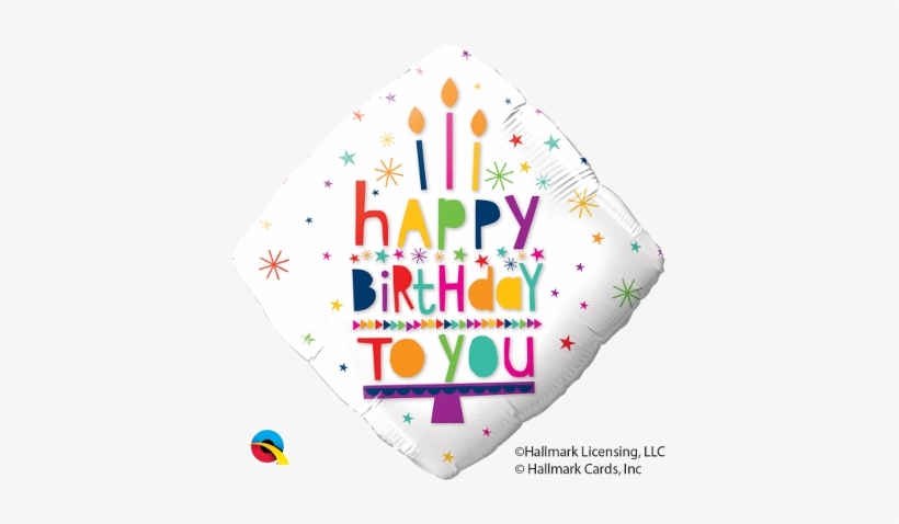 Happy Birthday Diamond Mylar - Qualatex, transparent png #1846264