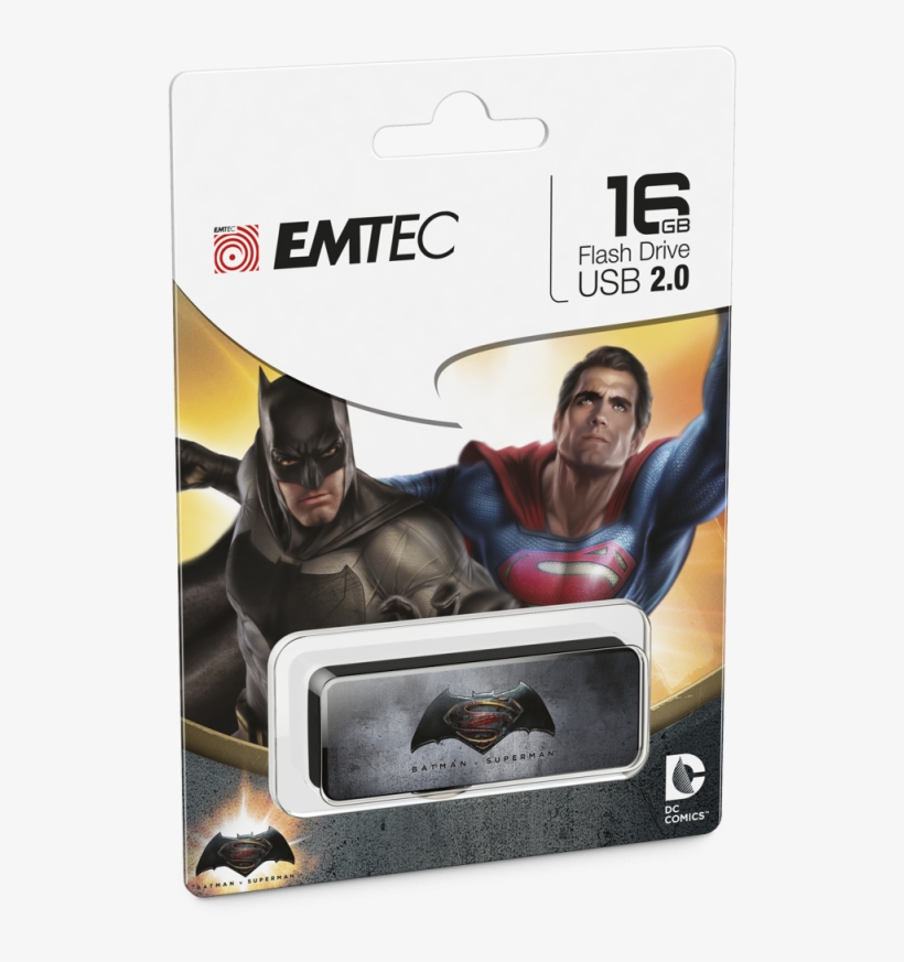 M700 Bvs Classic Cardboard - Emtec Usb 2.0 M700 16gb - Batman Vs Superman, transparent png #1846316