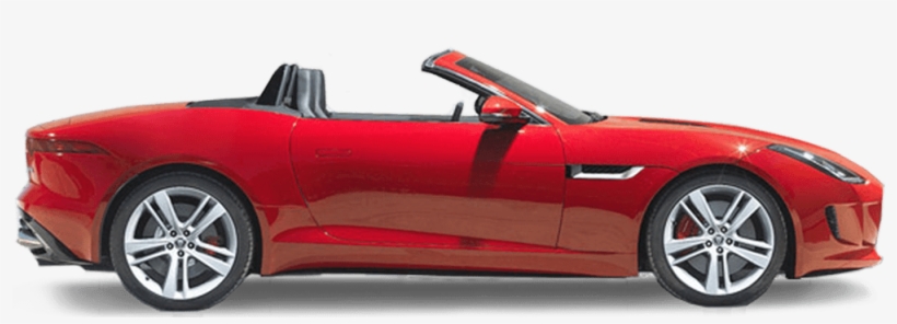 Red Jaguar F Type Car Side View Png Image Hd Wallpaper - Jaguar F Type Targa, transparent png #1846638