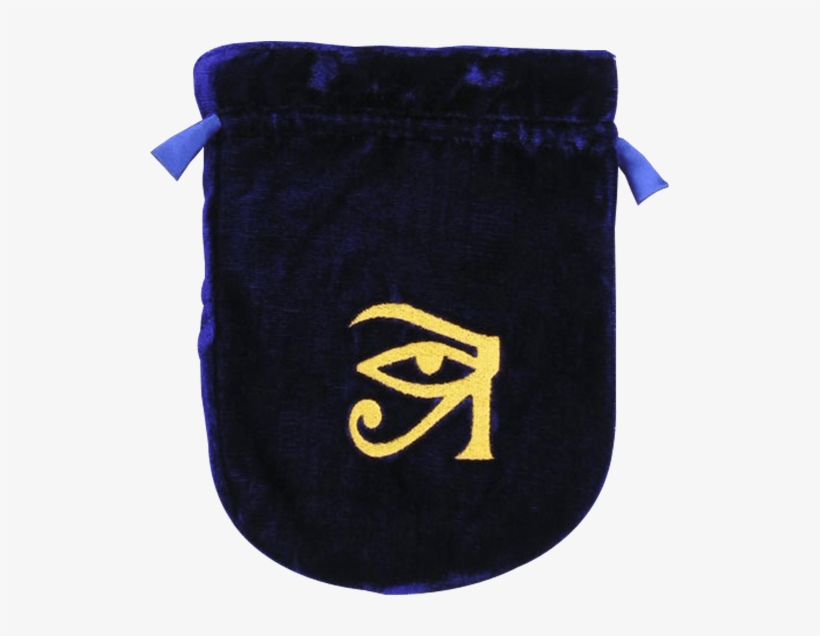 Blue Velvet Eye Of Horus Bag - Tarot Bag Pouch 8" X 6" Velvet, transparent png #1846861