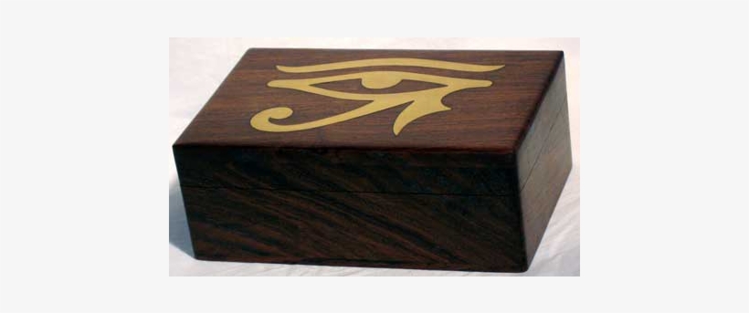 Brass Inlaid Eye Of Horus Tarot Box 4″ X 6″ - Eye Of Horus Wooden Box, transparent png #1846936