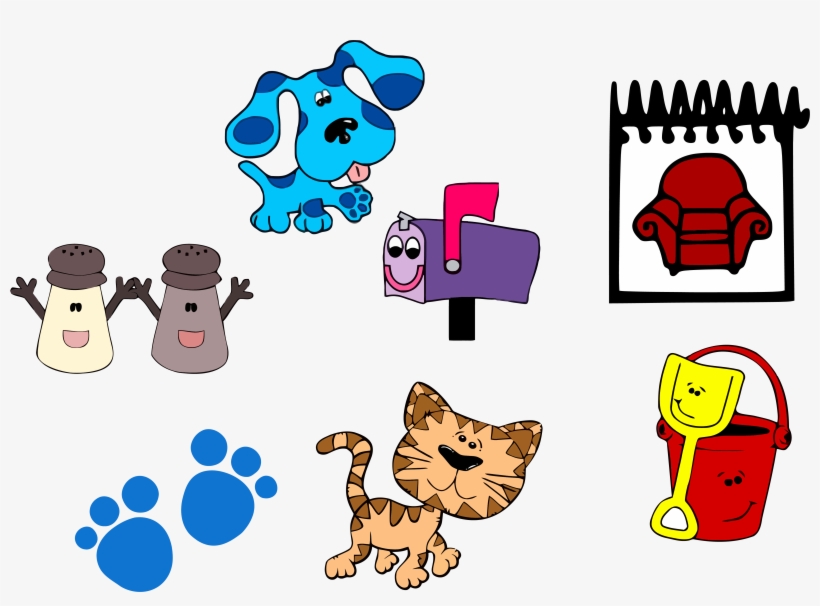 Blue's Clues Clip Art And Set Clipart Png - Cartoon Cat, transparent png #1847046