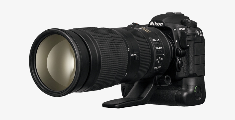 Download Black And White Download Certificate Icons - Nikon D500 With 200 500, transparent png #1847451