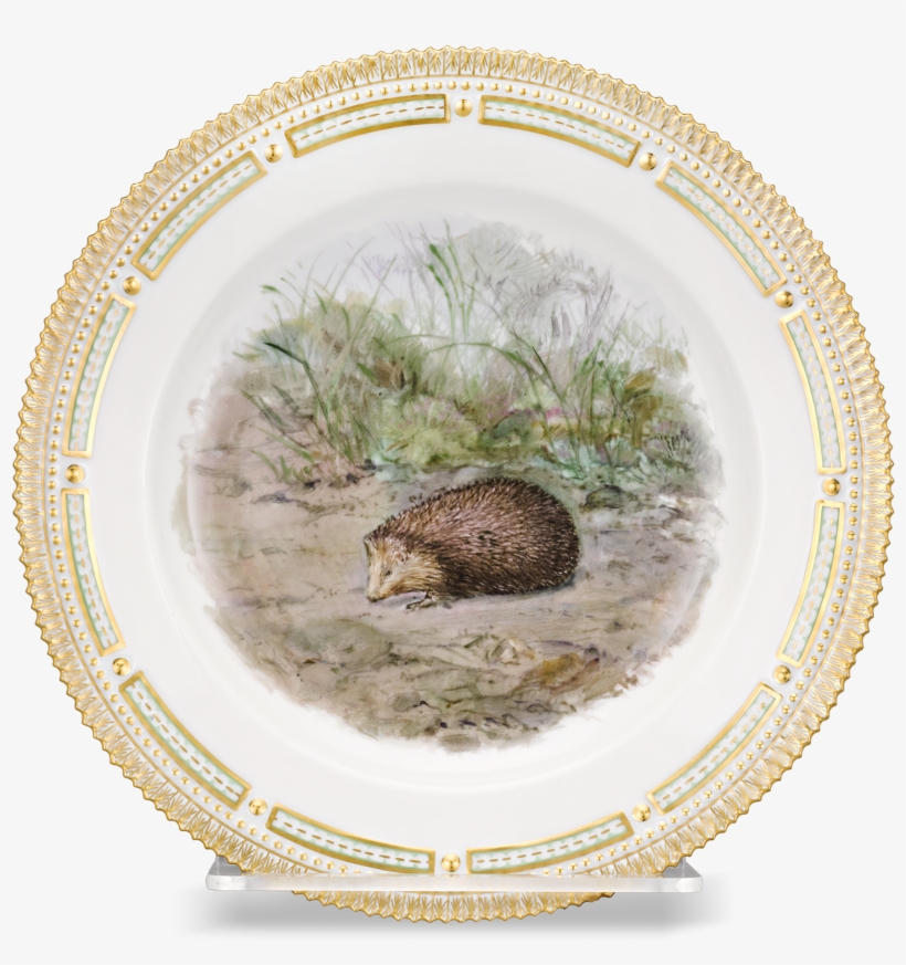 Flora Danica Hedgehog Dinner Plate - Flora Danica, transparent png #1847573