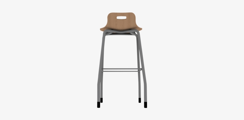 Low Back Multi-ply Wood Stool - Chair, transparent png #1847916