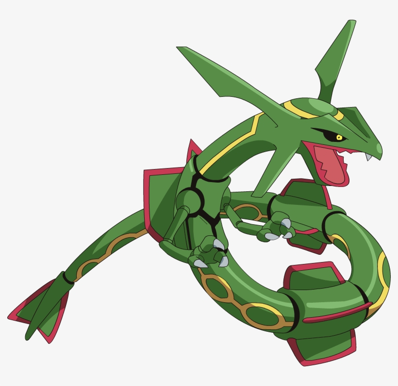 Stats, Moves, Evolution, Locations & Other Forms - Legendary Pokemon Rayquaza, transparent png #1848405