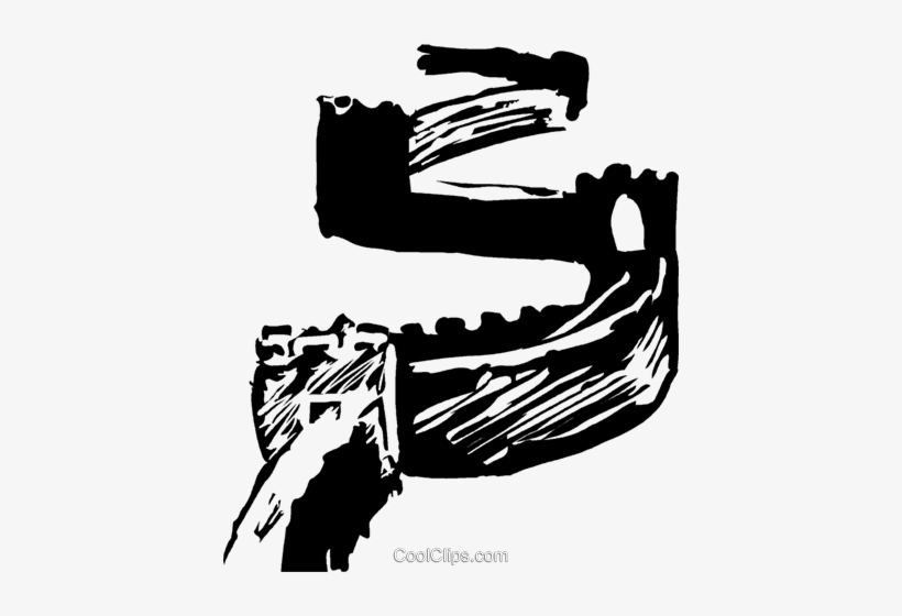 Great Wall Of China Royalty Free Vector Clip Art Illustration - Illustration, transparent png #1848452