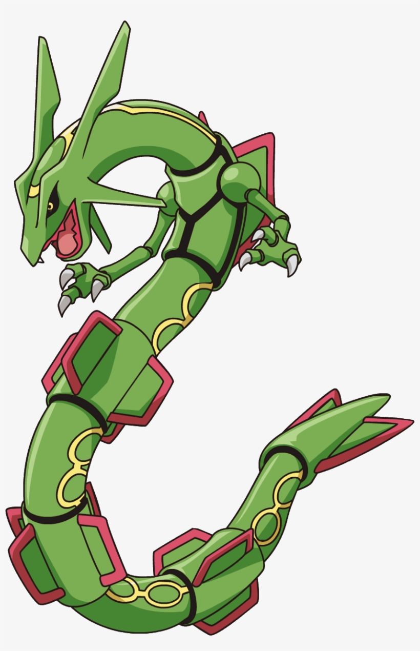 Rayquaza Transparent Chill Clip Free Stock - Pokemon That Looks Like A Dragon, transparent png #1848504
