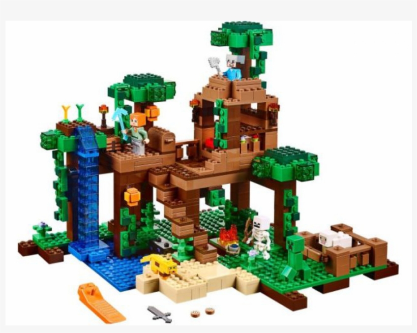 Lego Minecraft 21125 The Jungle Tree House Building, transparent png #1848789