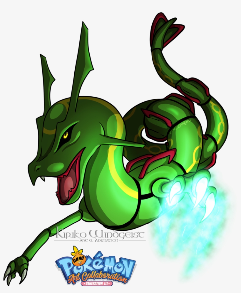 #384 Rayquaza In Our Pokemon Generation Iii Art Tribute - Pokemon Black, transparent png #1848858