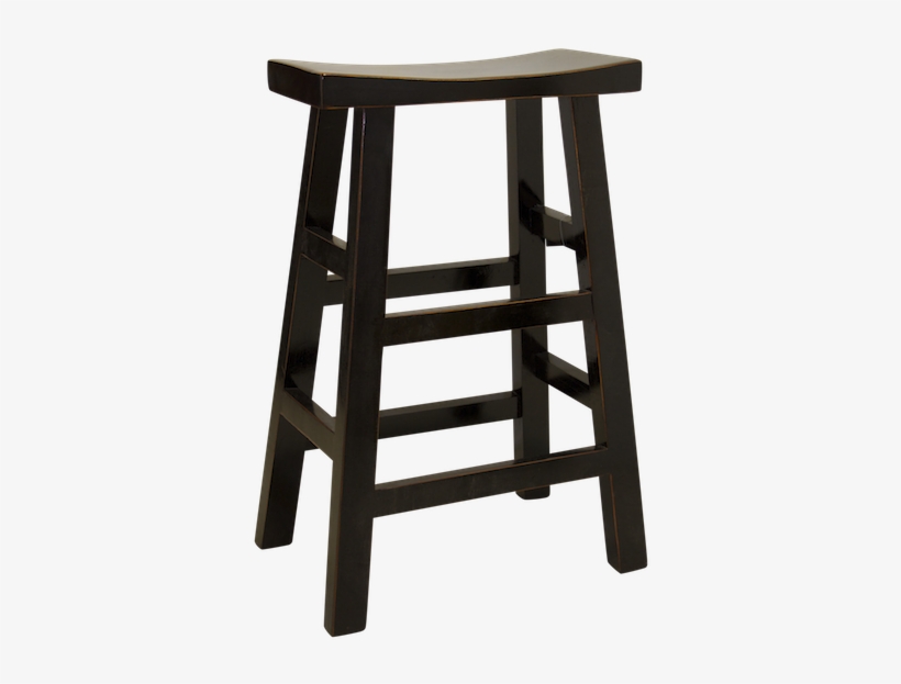 Black Wooden Bar Stool - Armen Living Sonata Stationary Barstool, Brown, transparent png #1848882