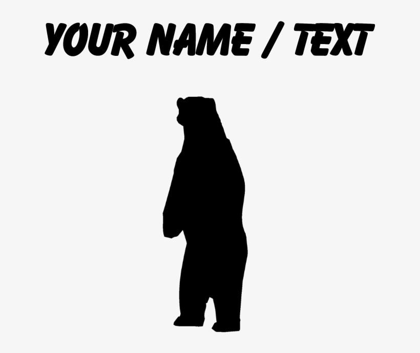 Custom Standing Bear Silhouette Baseball Cap - High Jump Silhouette, transparent png #1848973
