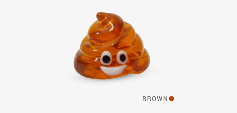 Tpee The Poop Emoji Collectible Miniature Glass Figurine - Tpee The Poop Emoji (in Tynies Collector's Frame), transparent png #1849192