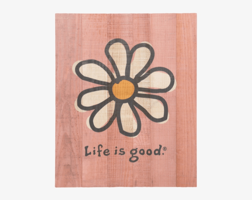 Painting Flowers Daisuy Life Is Good Wall Art Minimalist - Life Is Good Shirt Flower, transparent png #1849214