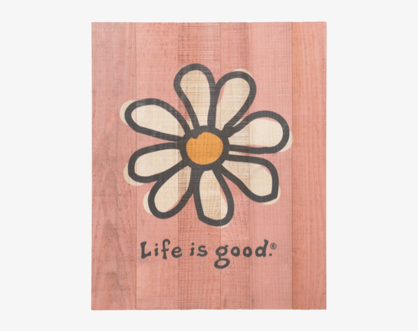Painting Flowers Daisuy Life Is Good Wall Art Minimalist - Life Is Good Shirt Flower, transparent png #1849214