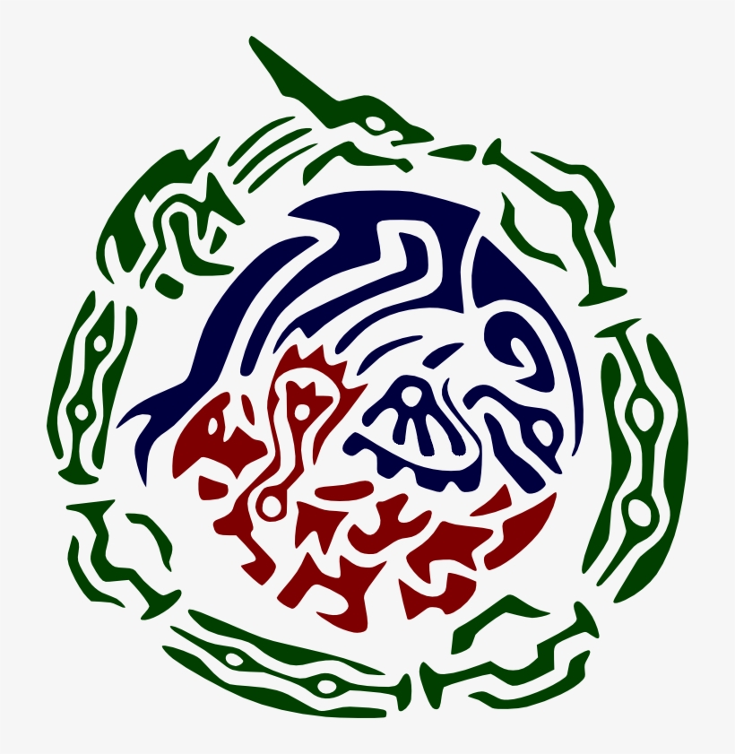 Rayquaza Kyogre Groudon Tribal Refinished By Porridgebeast - Tribal Rayquaza, transparent png #1849312