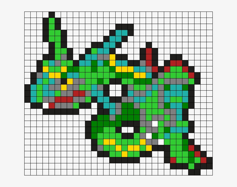 384 Rayquaza Perler Bead Pattern / Bead Sprite - Central City Brewing Co Ltd, transparent png #1849386