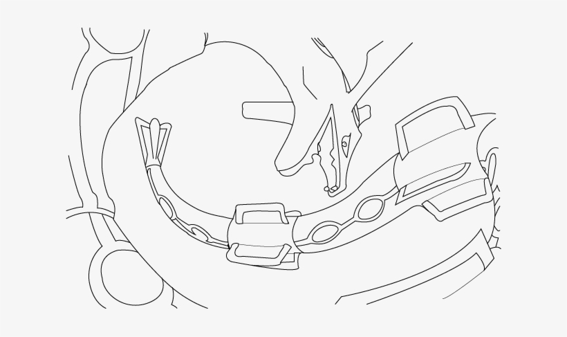 Banner Freeuse Download Lineart Drawing Rayquaza - Rayquaza Lineart, transparent png #1849433