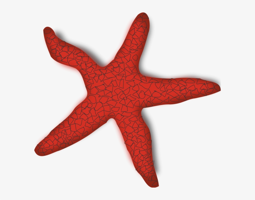 Red Starfish Clipart Png, transparent png #1849627