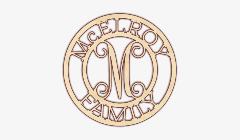 Family Name Sign - Monogram, transparent png #1849711