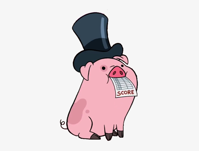 S1e16 Waddles Top Hat Transparent - Gravity Falls Waddles Png, transparent png #1849885