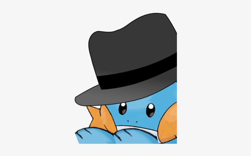 Mudkip Transparent Top Hat Banner Royalty Free Stock - Mudkip With A Fedora, transparent png #1849985