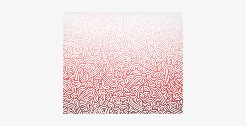 Gradient Red And White Swirls Doodles Cotton Linen - Black And White Swirls Doodles Backpack By Savousepate, transparent png #1850248