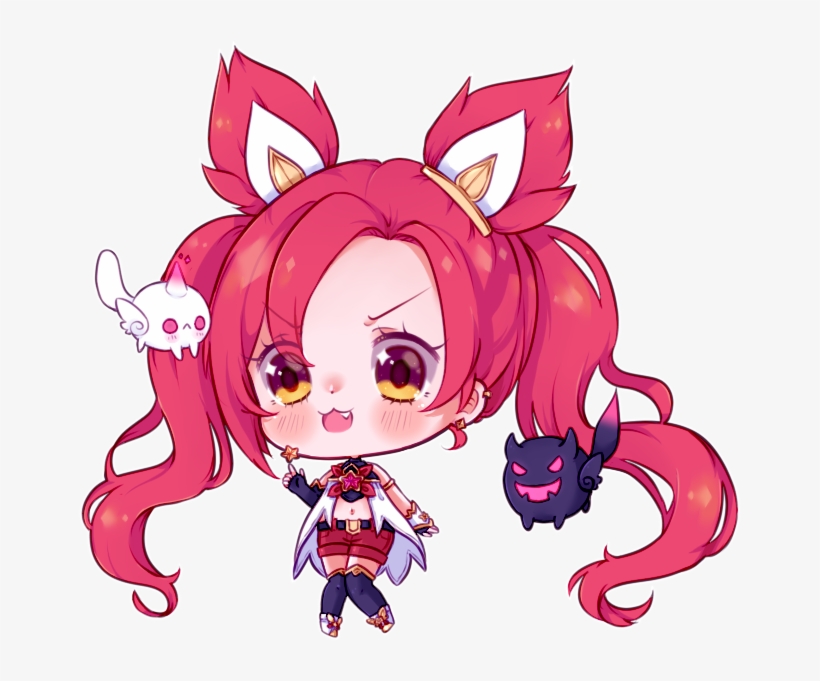 Jhin Drawing Jinx - Star Guardian Jinx Chibi, transparent png #1851054