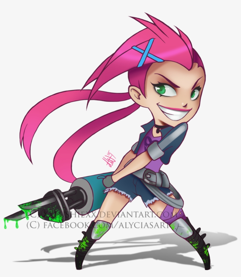 Slayer Jinx By Xxlushiexx - Джинкс Чиби, transparent png #1851110