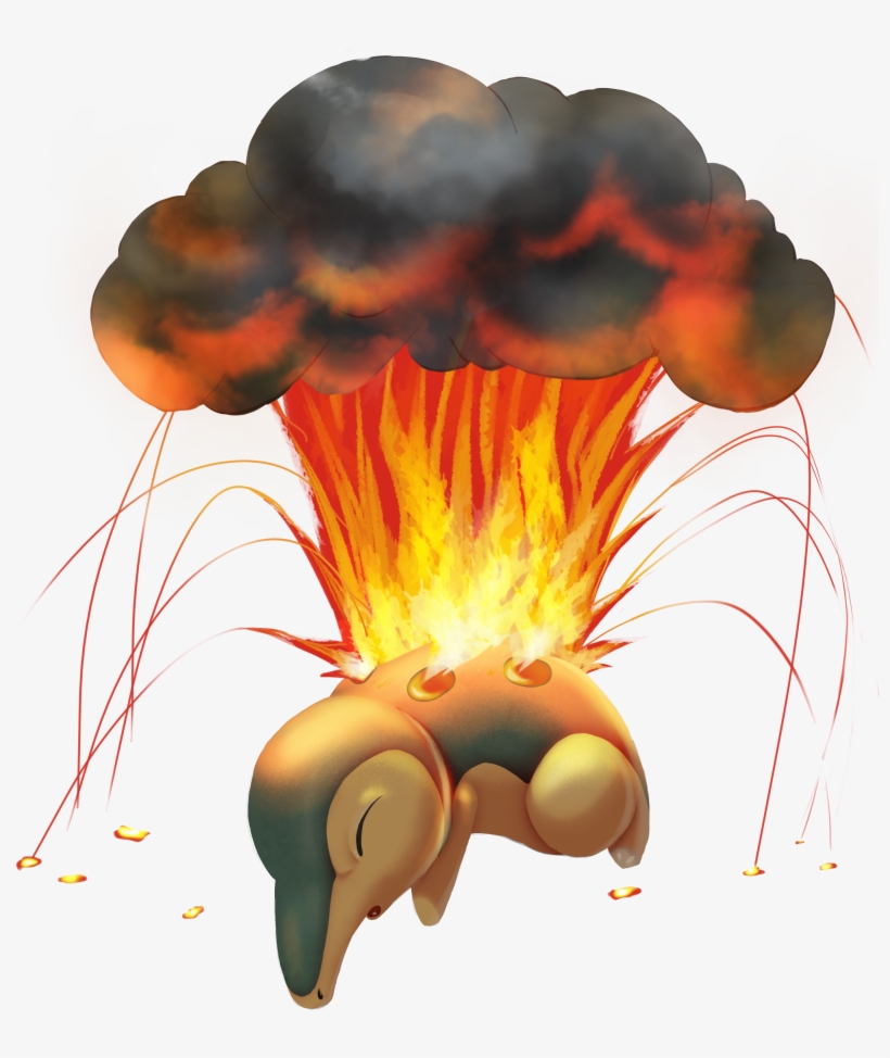 #155 Cyndaquil Used Eruption And Ember In The Game, transparent png #1851402