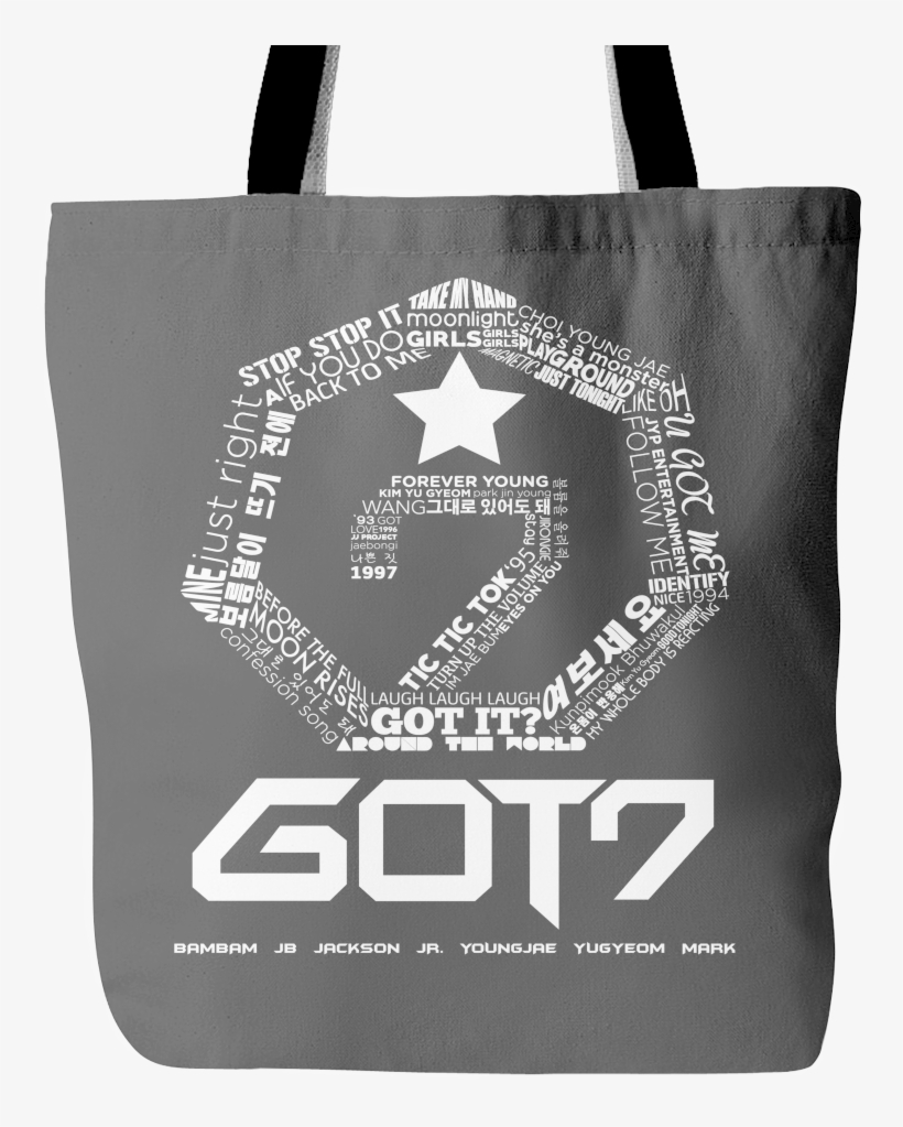 19" X 38" Tote Bag Featuring Our Exclusive Designs - Got7 Logo, transparent png #1851461