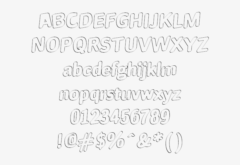 Outline Jinx Example - Calligraphy, transparent png #1851643